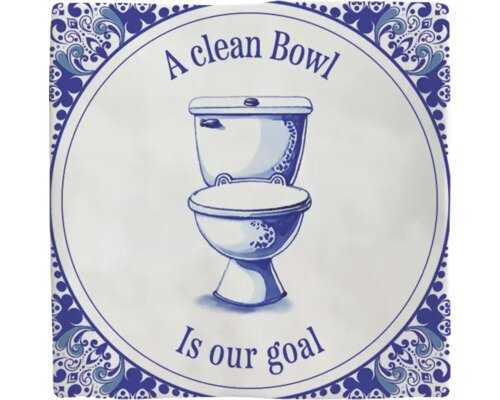 Plenty gifts Tegeltje a clean bowl