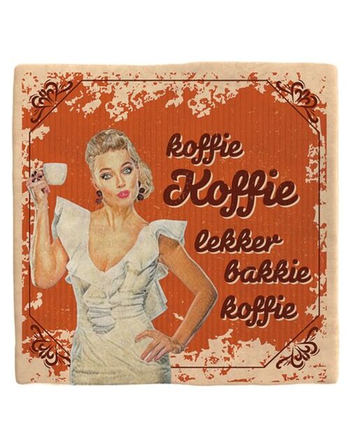 Plenty gifts Tegeltje bakkie koffie