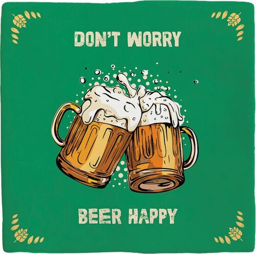 Plenty Gifts Tegeltje beer happy