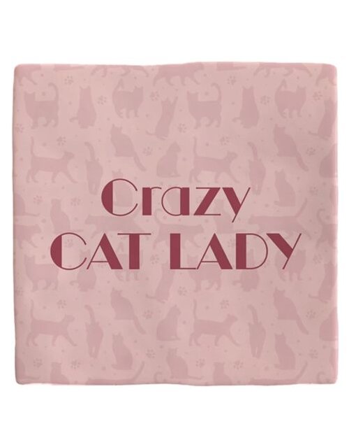 Plenty gifts Tegeltje crazy cat lady
