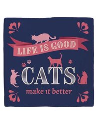 Plenty gifts Tegeltje life is good cats