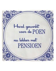 Plenty gifts Tegeltje pensioen