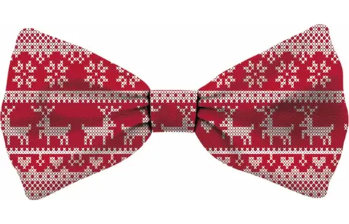 Plenty gifts Vlinderstrik xmas red deer cat s