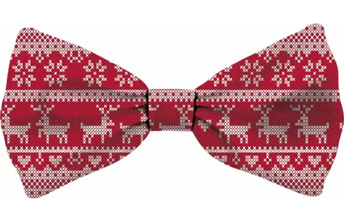 Plenty gifts Vlinderstrik xmas red deer dog l