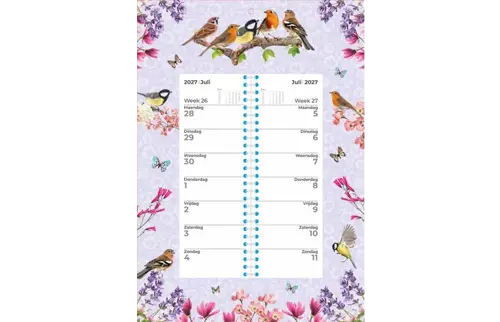 Plenty gifts Weekomleg kalender 27 birds original