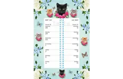 Plenty gifts Weekomleg kalender 27 cats blue