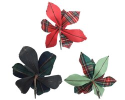 Poinsettiaclip d27h8cm a2 ruit - afbeelding 2