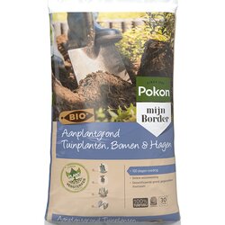 Pokon Bio Aanplantgrond Tuinplanten, Bomen & Hagen Turfvrij 45L