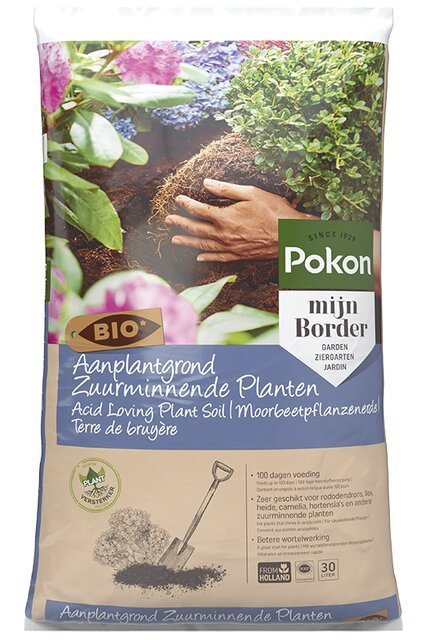Pokon Bio Aanplantgrond voor Zuurminnende Planten 30L