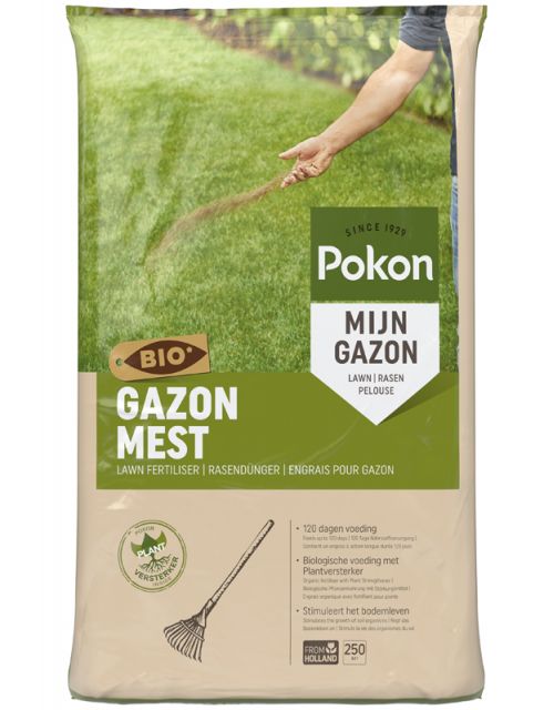 Pokon Bio Gazonmest 250m2 - afbeelding 1