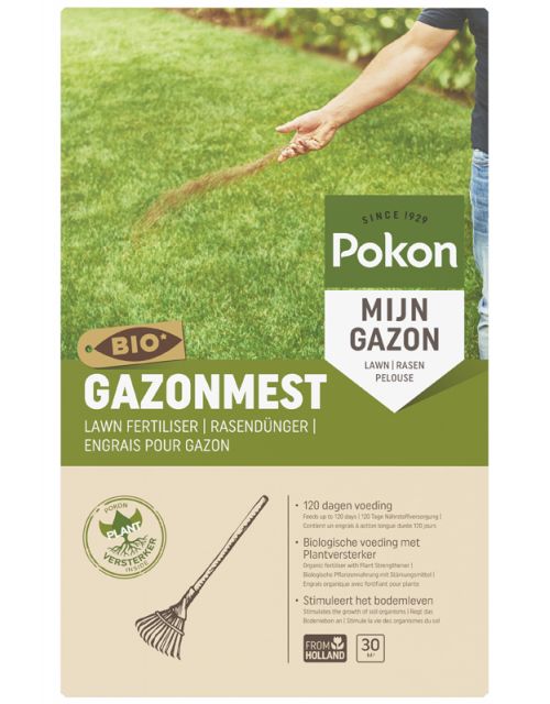 Pokon Bio Gazonmest 30m2 - afbeelding 1