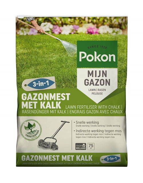 Pokon Gazonmest met Kalk 15m2