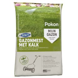 Pokon Gazonmest met Kalk 3-in-1 250m2