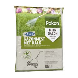 Pokon Gazonmest met Kalk 3-in-3 75m2