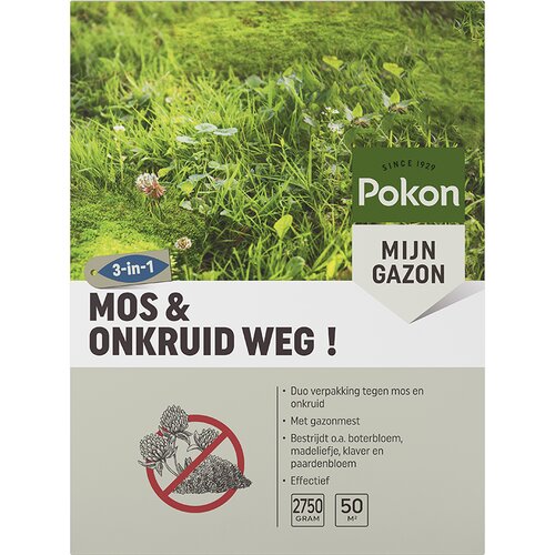 Pokon Mos en Onkruid Weg 2,75kg voor 50m2