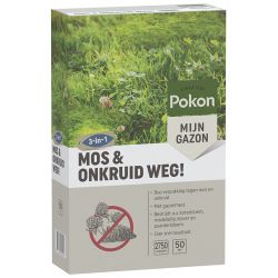 Pokon Mos en Onkruid Weg! (3 in 1)  50m2 - afbeelding 1