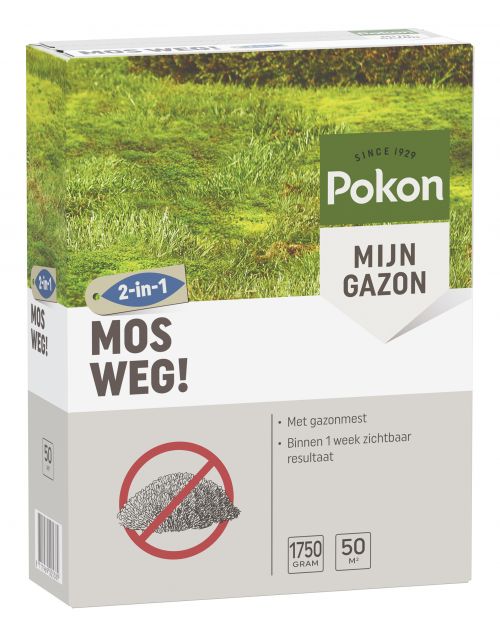 Pokon Mos Weg! 50 m2 1750gr - afbeelding 1