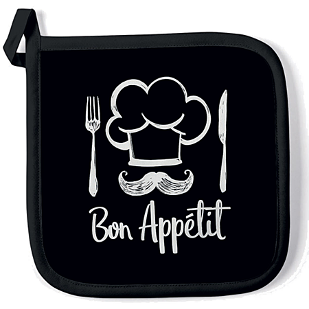 Pot holder Chef black