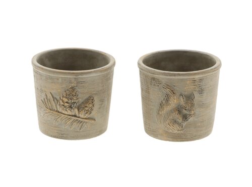 Pot minka l13.5b12.5h11 grijs a2