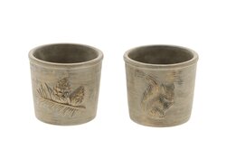 Pot minka l13.5b12.5h11 grijs a2