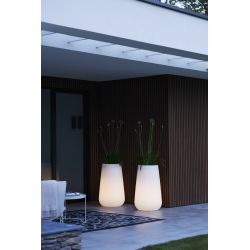 Elho Pure Cone Smart LED 50 - Bloempot - Transparant - Binnen & Buiten  - Ø 49.1 x H 79.85 cm - afbeelding 2