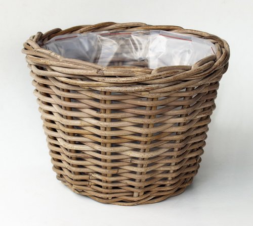 Van der Leeden Pot rotan D35cm antiek grijs
