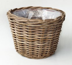 Van der Leeden Pot rotan D35cm antiek grijs