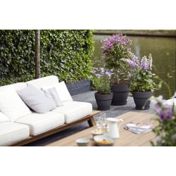 elho vibia campana rond 20cm antraciet - afbeelding 2