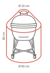 Premium beschermhoes BBQ kamado/ kogel - afbeelding 2