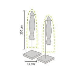 Premium beschermhoes middenstok parasol/ vrije arm - afbeelding 2