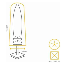 Premium beschermhoes parasol tot 3 meter - afbeelding 2