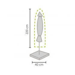 Premium beschermhoes parasol tot 4 meter - afbeelding 2
