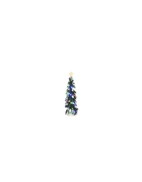 LuVille Snowy Conifer with multicolour lights