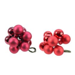 Decoris Balletjes Glas Draad Gl-M 2Ass Assortie dia2cm