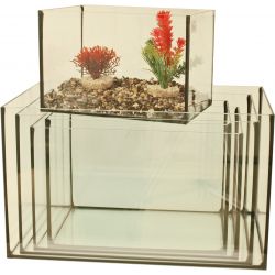 Aquarium met zwarte kit 30x20x20 cm