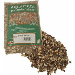Aquarium grind donker 3-6 zak 2,5 kg