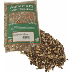 Aquarium grind donker 3-6 zak 8 kg