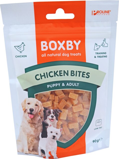 PROLINE BOXBY CHICKEN BITES 90 GRAM