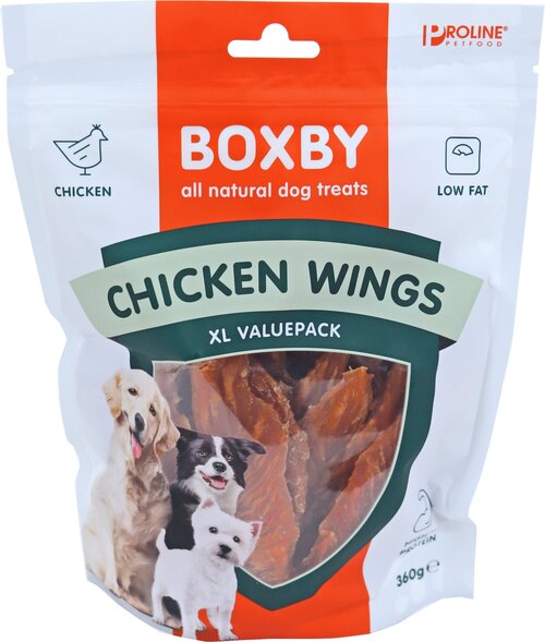 PROLINE BOXBY CHICKEN WINGS VALUEBAG 360 GRAM