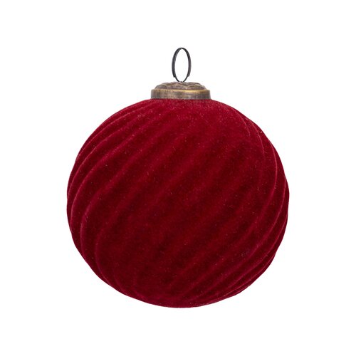 PTMD Alezay Burgundy glass flocking ball ribbed L