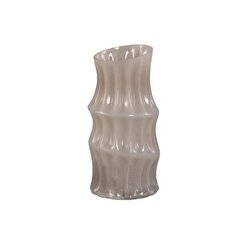 PTMD Anvi Cream solid glass vase angular shaped round M