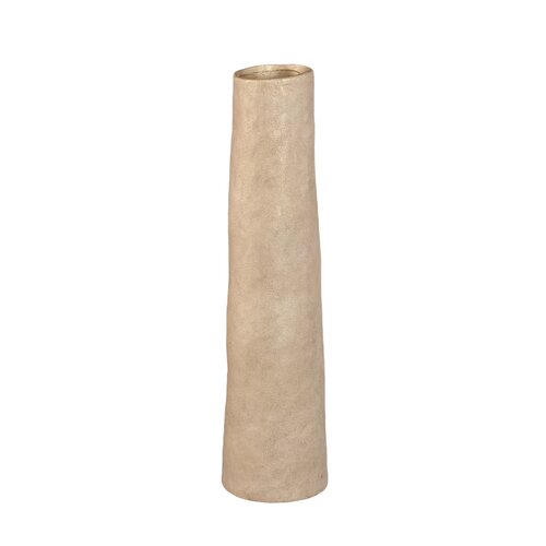 PTMD Ardala Beige straight round ceramic vase L