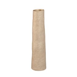 PTMD Ardala Beige straight round ceramic vase L