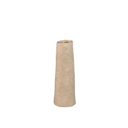 PTMD Ardala Beige straight round ceramic vase S