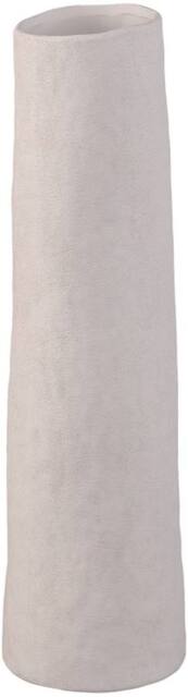 PTMD Ardala White straight round ceramic vase S
