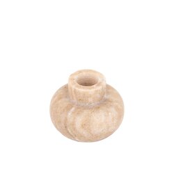 PTMD Arisha Beige marble candleholder low S - afbeelding 2