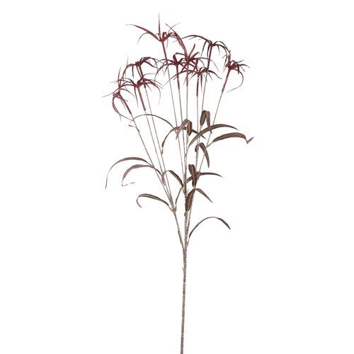 PTMD Bamboo Leafs Burgundy umbrella bamboo spray - afbeelding 1