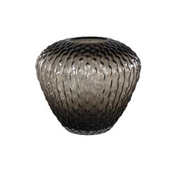 PTMD Bridney Brown glass vase cactus structure round L - afbeelding 1