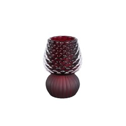 PTMD Cabrini Purple matte and clear mix acorn tealight