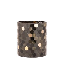 PTMD Calep Dark Green mosaic glass tealight straight M